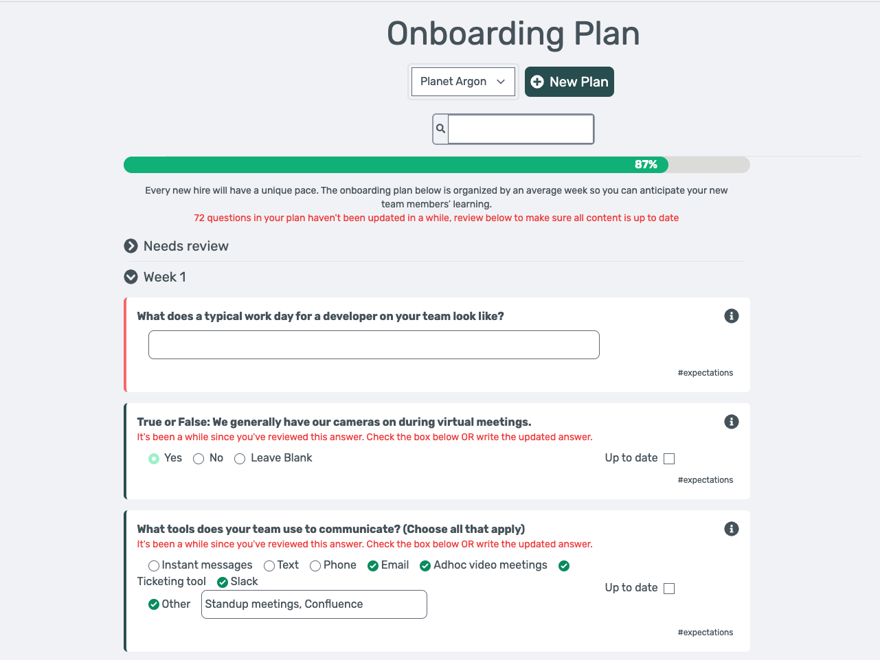 Regularly audit and update onboarding docs per edify’s suggestions
